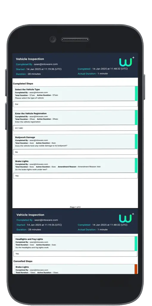 WorkfloPlus Report