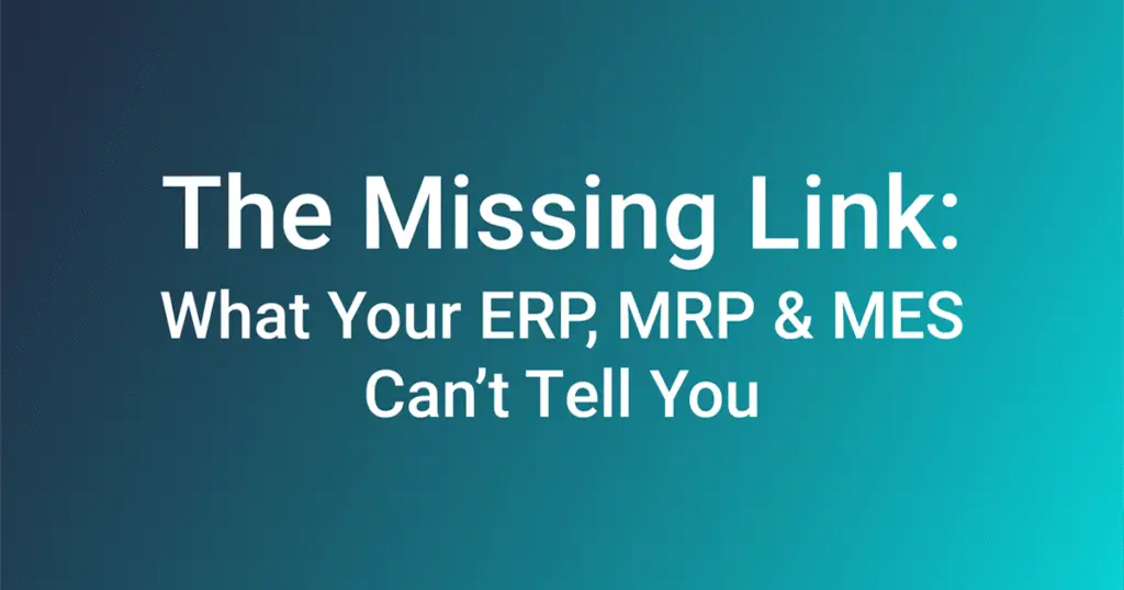 Manufacturing Execution Layer