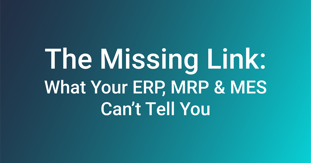 Manufacturing Execution Layer