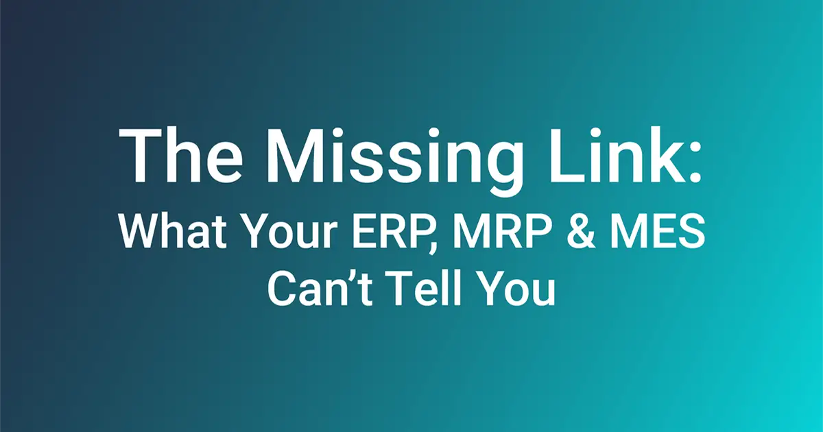 Manufacturing Execution Layer