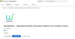 WorkfloPlus on the Microsoft Marketplace