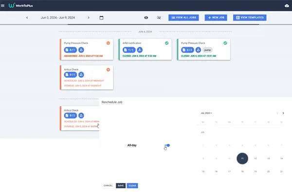 Schedule Jobs in WorkfloPlus