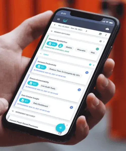 WorkfloPlus on a Mobile Device